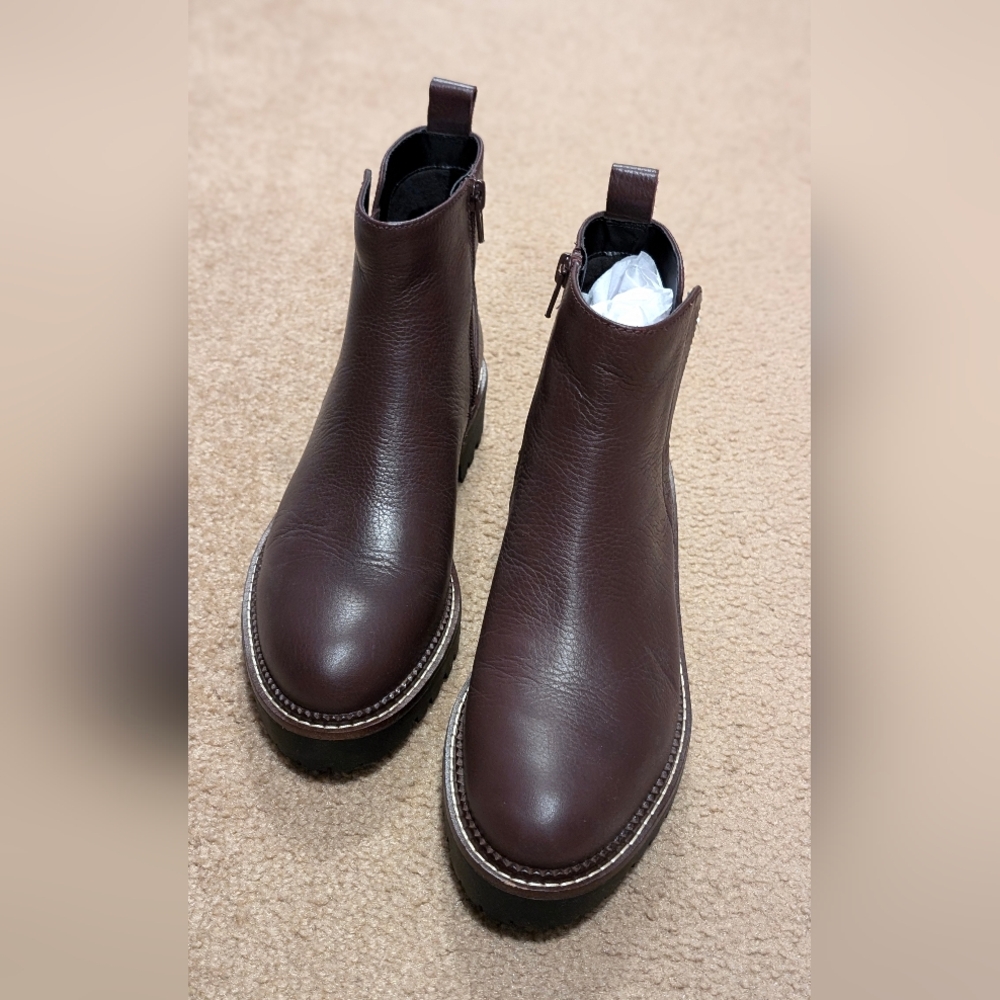 Nordstrom Chelsea Boot - Brown / Burgundy